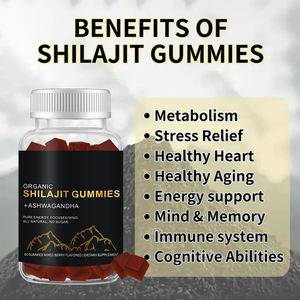 Solilan grosir OEM Label pribadi organik Himalaya murni Shilajit Ashwagandha ekstrak Gummies suplemen dengan <span class=keywords><strong>Vitamin</strong></span> B12 & D2 - Product Image 5
