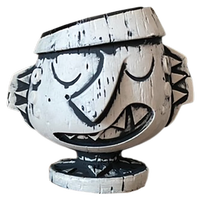 Pot de fleurs en céramique et porcelaine personnalisé, style américain, émaillé, motif Tiki, jardinière 3D, décoration intérieure, conception ODM, logo