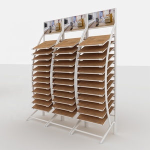 Personalizzata In Metallo Pavimento IN PVC e Legno Pavimenti In Piastrelle Display Rack per il Marketing - Product Image 2