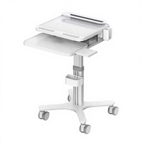 Chariot de table pour ordinateur portable médical pour usage en clinique dentaire et en salon de beauté, support mobile pour scanner oral pour cliniques et hôpitaux, fabriqué en matériaux médicaux