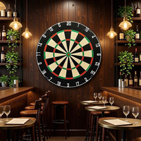 Hochwertige Sisal-Dartscheibe Alvo mit Blendfreier Matter Oberfläche, Keine Lose Fasern, Turnier-Dartboard