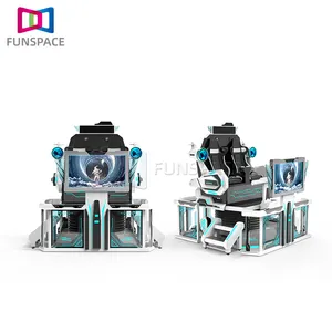 Funspace Custom Vr סיבוב משחק סימולטור דינמי 9D 3D וידאו מציאות מדומה סימולטור