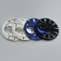 Nouveau cadran de style plongée évidé modifié 28,5 mm compatible avec mouvement automatique NH39, accessoires de remplacement de montre non lumineux