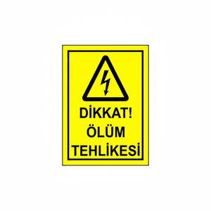 PVC <b>Vinyl</b> Sticker for Home Decoration Warning Danger of Death - Product Image 2