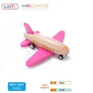 MNTL Kids Educational Remote Control Toy Air Plane Stem Wood Building Blocks Toys Air Plane Rc Kid Toys