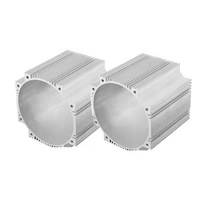 Boîtier de jonction CNC rond personnalisé Boîtier de dissipateur de chaleur Amplificateur Extrusion Boîtier en aluminium Fabrication de dissipateur de chaleur