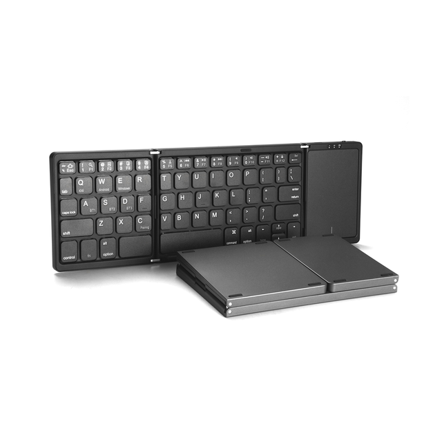 OEM B089T BT 5.1 Portable Mini Keyboard Touchpad Black Wireless Plastic FCC Plug&Play Mechanical Phone/Tablets Android IOS New
