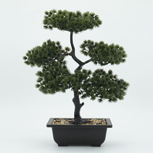 Bonsái de Pino Artificial Grande para Decoración del Hogar, Flores de Plástico para Sala de Estar - Product Image 1