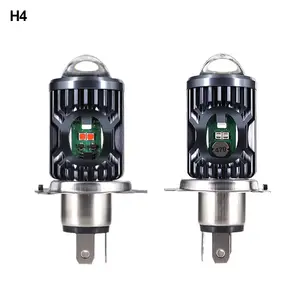 F2WORLD H4 BA20D P15D LED motosiklet kafa lambası ampulleri 6500k Hi/lo işın 3030 5SMD Moto LED Scooter ATV aksesuarları sis lambası beyaz