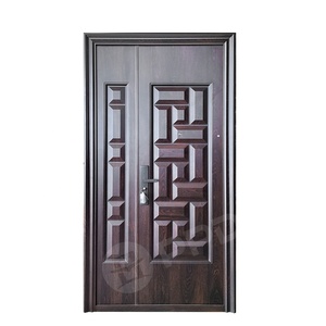 Porte de sécurité d'appartement moderne en acier <span class=keywords><strong>MAGE</strong></span> avec poignées mère-fils, finition thermolaquée, fonction antivol, ouverture manuelle, garantie 5 ans - Product Image 2