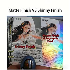 Cartes à collectionner personnalisées en papier écologique durable, estampées à chaud or, holographiques, sur le thème des dessins animés et de l'anime, avec design et logo sur mesure - Product Image 1