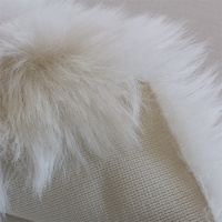 Tissu en fausse fourrure peluche de haute qualité, 20 mm de longueur de poil, 100 % polyester, respirant, tricoté, uni, ignifuge, pour jouets, oreillers, voitures
