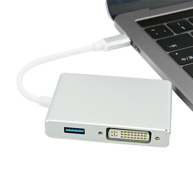 Type-C to DVI HDMl VGA USB3.0 Adapter 4K*2K Ultra HD