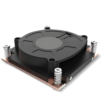 Xinhao gros 1U radiateur LGA1700 pour ordinateur hôte refroidissement TDP 125W base en cuivre ailette en cuivre avec ventilateur serveur CPU refroidisseur
