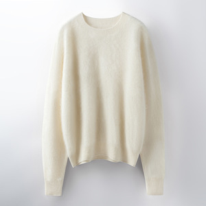 Nouveautés – Pull en <span class=keywords><strong>cachemire</strong></span> brossé de haute qualité, tricoté plat, séchage rapide, respirant, doux, en fil naturel, manches longues, coupe ample - Product Image 1