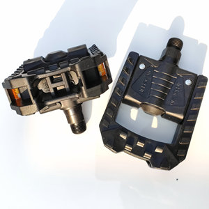 Pedales Plegables Ji Hai Xin con Eje de Acero, Rodamientos Sellados, Antideslizantes, para Bicicletas de Montaña, Multiusos, Negros - Product Image 3