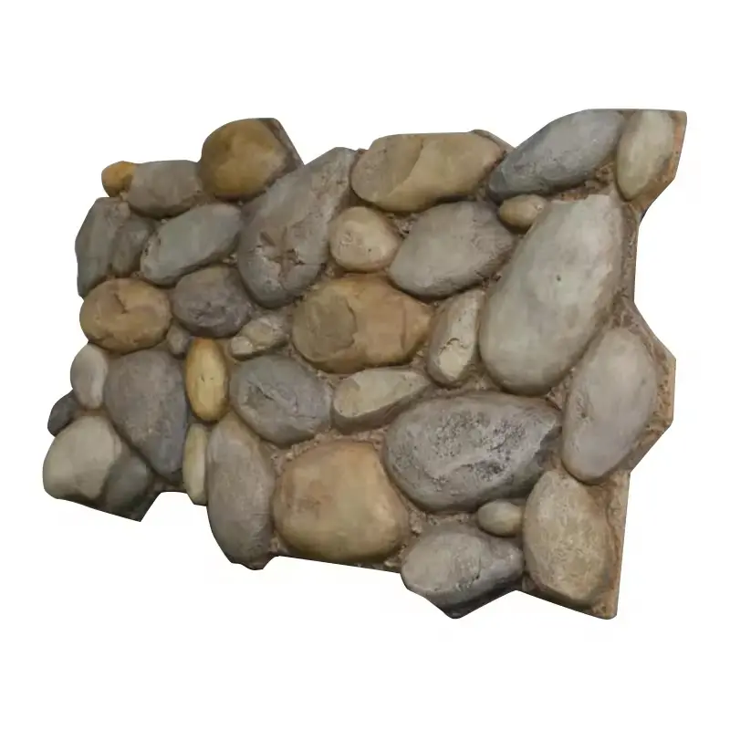 2024 acciottolato best-seller pietra artificiale leggera poliuretano artificiale parete esterna 3D pannello di parete pannello PU pietra