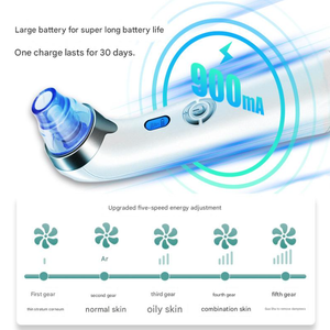 เครื่องดูดสิวเสี้ยนไฟฟ้า OEM จากโรงงาน แรงดูดสูง ทำความสะอาดรูขุมขน กำจัดสิว มีสินค้าพร้อมส่ง - Product Image 5