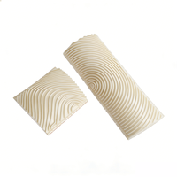 Set Alat Tekstur Kayu Silikon GT001 (2PCS), Alat Emboss Tekstur Kayu untuk Lukisan Dinding