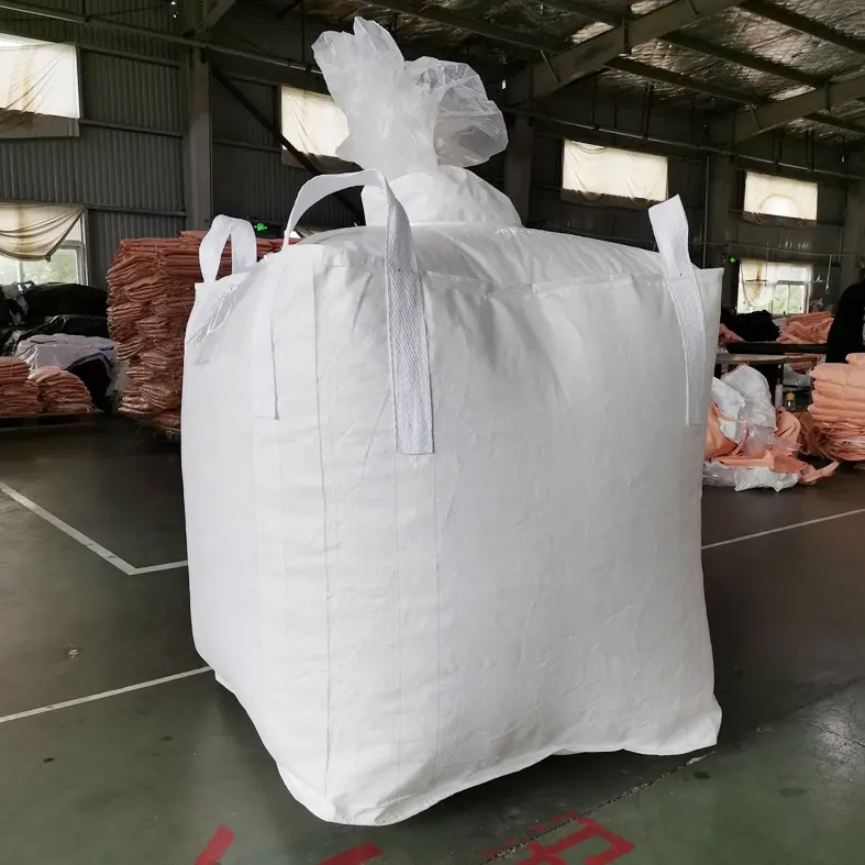 Tailai nhà sản xuất thoáng khí xây dựng 100% New Virgin Polypropylene Jumbo fibc Túi chống bụi với bafle và bông