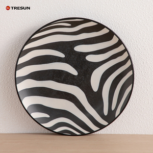 Juego de platos de porcelana con diseño de cebra de 18 piezas, fabricado en China por TRESUN, juego de cena de 72 piezas de lujo. - Product Image 2