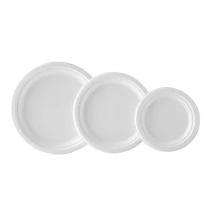 डिस्पोजेबल खाद गन्ना लुगदी प्लेट थाईलैंड में खोई प्लेट biodegradable tableware