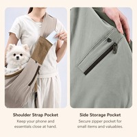 Nouveau Sac à Dos Pliable en Nylon Imperméable pour Animaux de Compagnie, Charge Maximale 7,5 kg, Idéal pour l'Extérieur, Pratique pour Chats et Petits Chiens, Porté à l'Épaule