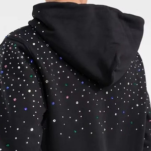 New Arrival <b>Pullover</b> <b>Men</b> Rhinestone Hoodies Basics Cotton Blended Premium Quality Latest Design <b>Mens</b> Rhinestone Hoodies For Sale - Product Image 5