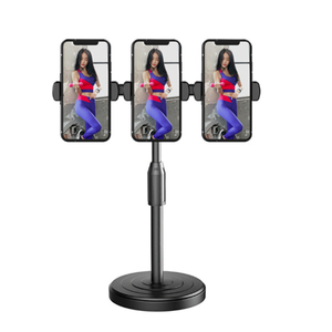 Di vendita 360 gradi nero flessibile installare supporto del telefono mobile, utilizzato per selfie anello di luce supporto del telefono mobile