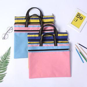 Bolsa de Lona Impermeable, Duradera, Colorida, de Gran Capacidad, Portátil, para Documentos, con Doble Compartimento y Cierre de Cremallera - Product Image 2