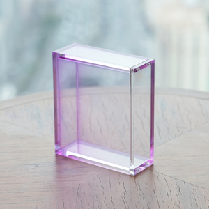 <strong>Wholesale</strong> Custom Gradient Acrylic <strong>Panini</strong> Mosaic Blaster Box Protector Magnetic Lid Portable Water Resistant for Sports <strong>Card</strong> - Product Image 4