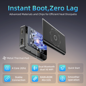 4 + 32G แอนดรอยด์ CarPlay Ai BOX 4คอร์ไร้สาย CarPlay Android สนับสนุนอัตโนมัติ YouTube 3-in-1อะแดปเตอร์ WiFi USB dongle กล่อง CarPlay - Product Image 5