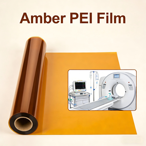 <span class=keywords><strong>Film</strong></span> laminé en polyétherimide (PEI) ambré brillant, haute performance, résistant aux températures élevées, écologique, pour téléphone portable - Product Image 2
