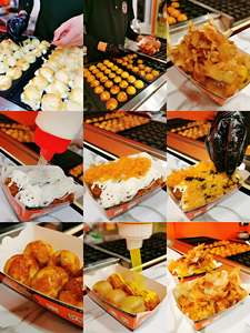 Poulet Gâteau Machine Brochette Pâtisserie <span class=keywords><strong>Gaufrier</strong></span> Hot Dog Saucisse Grill Baker Boule Bulle Brochette Mini Gaufre Bâton Maker Machine - Product Image 6