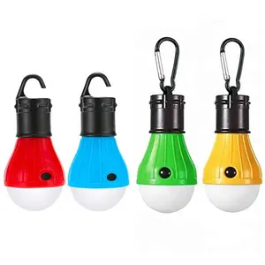 Giá Rẻ Mini Pin AAA Ba Lô Bão Khẩn Cấp Lights Keychain Carabiner Móc Xách Tay Cắm Trại Bulb 3 LED Lều Đèn