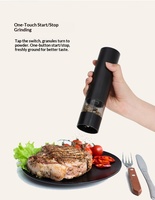 Ensemble moulin à sel et à poivre rechargeable USB de qualité supérieure, moulin à épices automatique avec lumière LED pour la cuisine, le barbecue, cadeau