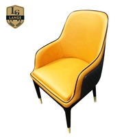 Meubles de Casino En Microfibre En Cuir Haut Dossier VIP Baccarat Chaise de Table