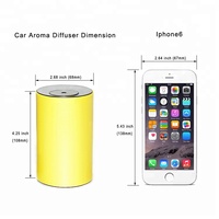 Diffuseur d'huiles essentielles pures SCENTCARES, aromathérapie sans eau, lumière d'ambiance, nébuliseur nano, diffuseur d'arômes pour voiture