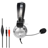 Casque de jeu Gamer écouteurs filaires pour Ps4 Microphone 3.5mm casque antibruit, contrôleur de Volume
