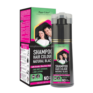 Shampoo colorant capillaire <span class=keywords><strong>à</strong></span> base d'huile <span class=keywords><strong>végétale</strong></span> Zippy Color, sans ammoniaque, permanent, pour usage domestique, couvre les cheveux gris, application facile - Product Image 3