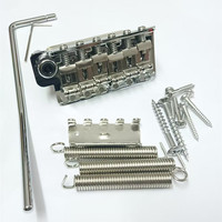 Brass Block ST Tremolo Bridge Vintage Saddles 6-Point 52.5mm String Spacing Tremolos