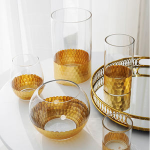 床花瓶床用,ゴールドコーティングガラス花瓶 - Product Image 2