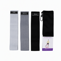 Juego de Bandas de Resistencia de Tela Beige Neutro, Accesorios de Pilates, Bandas para Cadera y Glúteos para Yoga, Gimnasio y Entrenamiento