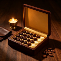 Boîte Cadeau Rectangulaire en Bois Doré de Luxe Faite à la Main, Design Tiroir Creux, Gravure Laser, Logo Personnalisé, OEM Guangdong pour Chocolats