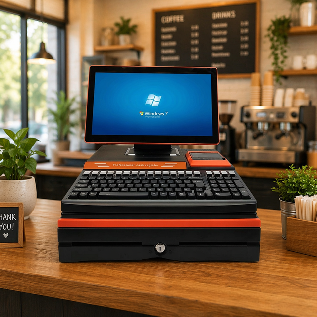 OEM ODM 15.6 Restaurant Desktop All in One Pos System Retail Touch Cashier Machine POs Terminal Cash Register Printer 2D Scanner