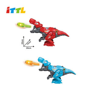 Детская игрушка для стрельбы ITTL, 2 цвета, Электрический динозавр, пусковое устройство для стрельбы, игрушка с пулями, звуковой свет - Product Image 5
