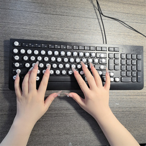 Lớn lên bàn phím dán cho móng tay dài với chữ mềm Silicone bàn phím cho phụ nữ Nail Art gõ Keycaps cho máy tính để bàn - Product Image 3