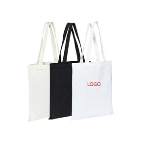 AI-MICH Customized Standard Size Beige Color Heat Transfer Retractable Shopping Bags Reusable Promotional Bags Canvas Tote Bag