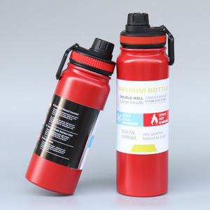 FX Factory 600ml 800ml <span class=keywords><strong>1000ml</strong></span> Frasco de Vacío Térmico de acero inoxidable aislado portátil Botella de agua para acampar de viaje - Product Image 1