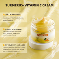 Crème Visage Anti-Taches Brunes Correctrice Anti-Âge à la Vitamine C pour le Soin de la Peau, Éclaircissante, Blanchissante et Illuminatrice au Curcuma